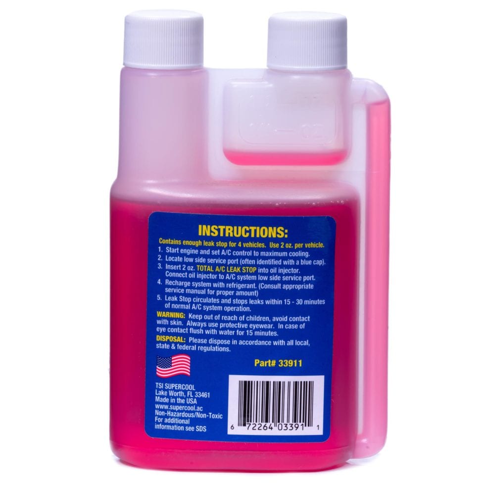 Envirosafe R1234YF AC Recharge Kit – 16oz With Stop Leak & Green Dye – For 2015+ Vehicles