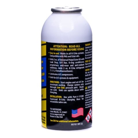 R134a Seal Leak Stop with UV Dye 4oz - TSI Supercool