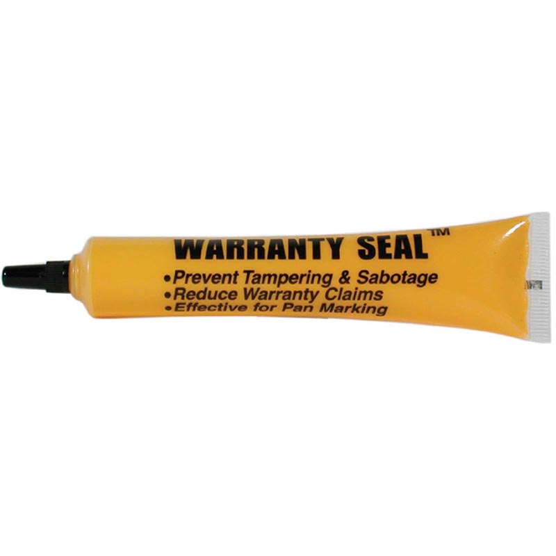 Marcador amarelo Warranty Seal ™