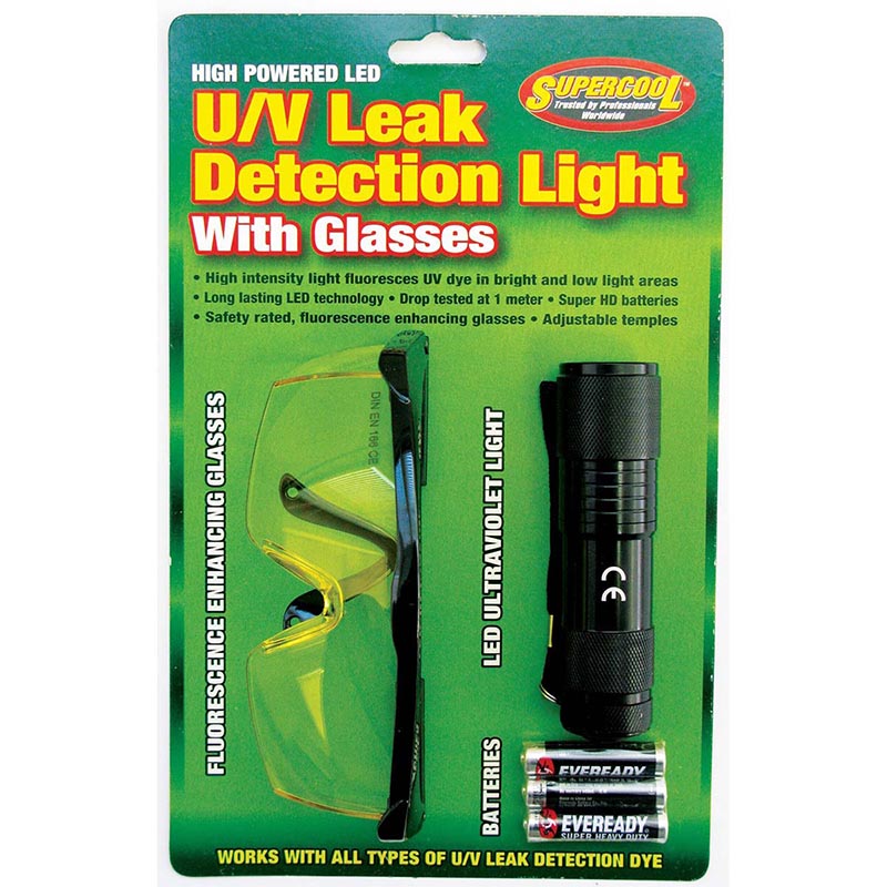 Luz U / V de alta potencia con anteojos de mejora U / V en concha