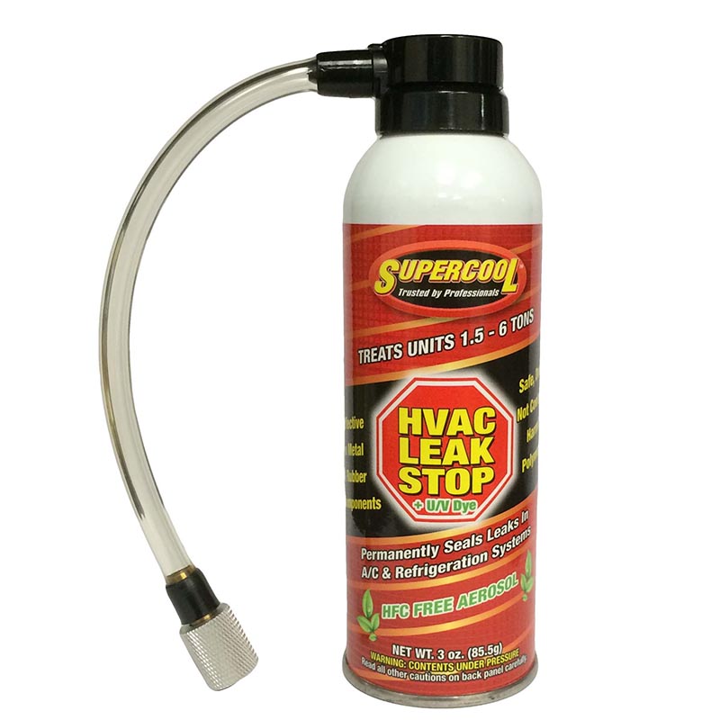 HVAC Leak Stop mais U / V Dye (até 6 Ton Unit) BOV Domed Can