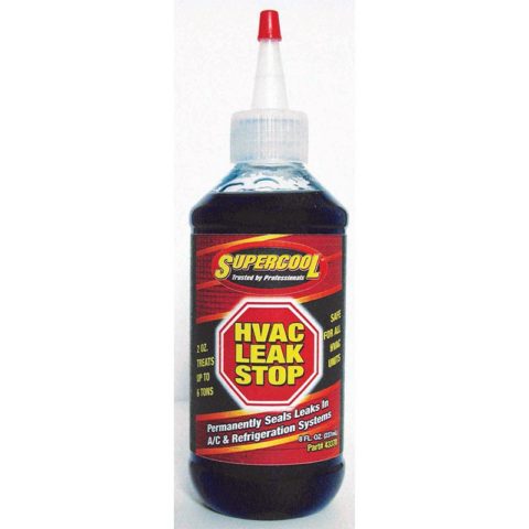 HVAC Super Leak Stop plus U/V Dye 8oz Squeeze tip - TSI Supercool
