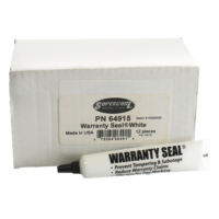 Marcador branco Warranty Seal ™ (pacote com 12)