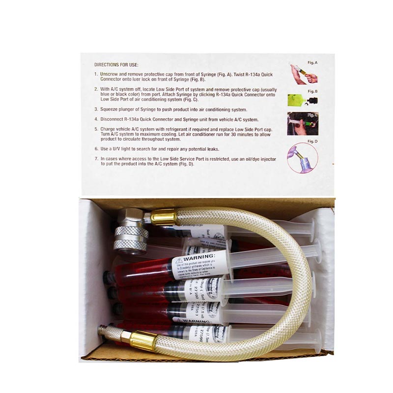 Seal Leak Stop 1/4oz Spritze 12er-Pack + Schnellanschluss-Installationsschlauch in weißer Box