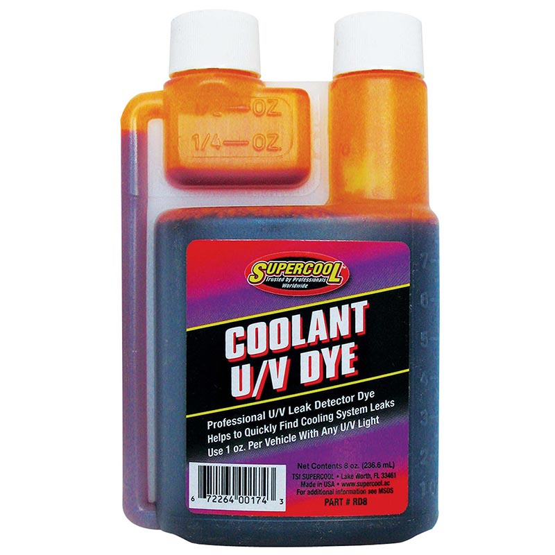 Radiador UV Coolant Dye 8 onças - trata 8 veículos