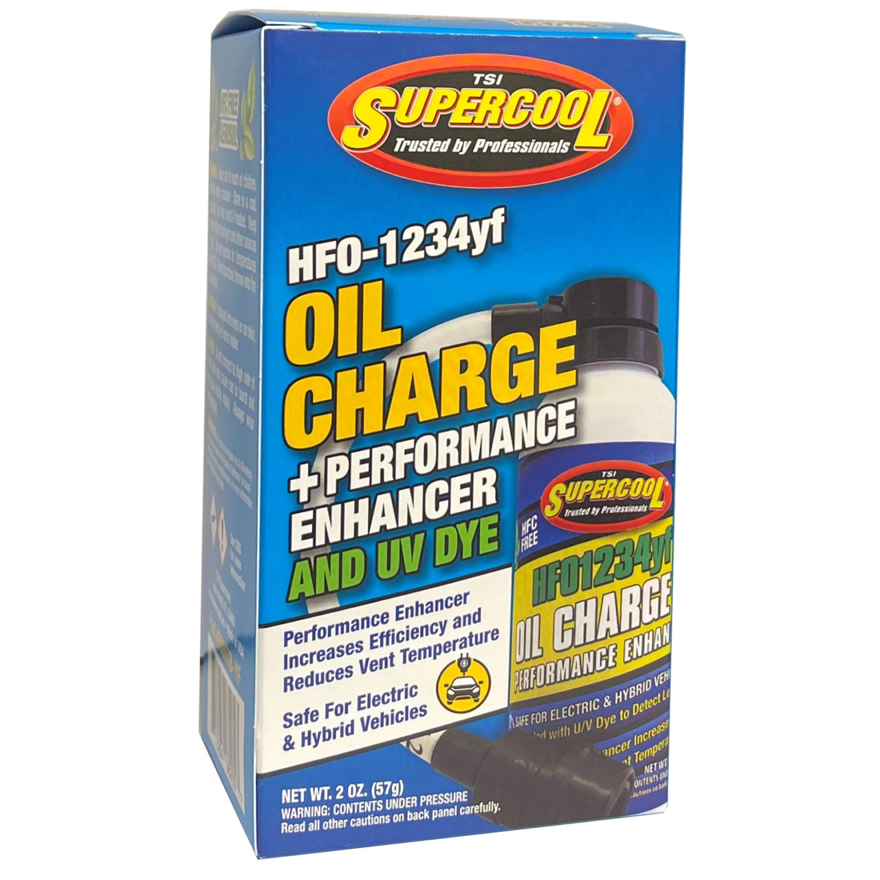 1234yf Oil Charge with Performance Enhancer & U/V Dye with Applicator Hose in Retail Box TSI