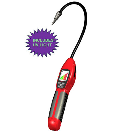 Refrigerant Gas Leak Detector with UV Light & Carrying Case